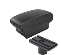 YUQUDGELKY Per Chery Per Cielo A3 M11 Scatola Bracciolo Console Centrale Scatola Di Immagazzinaggio Con Interfaccia USB Interno Accessorio Auto(B1 Nero rosso 3USB)