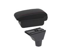 YUQUDGELKY Per Citroen C 3 C 4 Bracciolo Box Bracciolo Auto Centrale Scatola Portaoggetti Interni Accessori Auto Retrofit Dedicati(A1 linea rossa Nessuna USB)