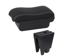 YUQUDGELKY Per Citroen C1 Scatola Bracciolo Auto Scatola Di Immagazzinaggio Pezzi Di Retrofit Scatola Bracciolo Centrale Superficie(B3 Nero bianco 3USB)