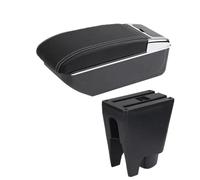 YUQUDGELKY Per Citroën C1 Vanità Bracciolo Auto Scatola Di Archiviazione Accessori Auto Interni Retrofit(B linea bianca NO USB)