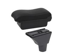 YUQUDGELKY Per Citroen C3 C4 Scatola Bracciolo Auto Per Citroen C3 C4 Scatola Bracciolo Scatola Di Immagazzinamento Interno Parti Di Retrofit(Linea nera A2 Nessuna USB)