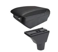 YUQUDGELKY Per Citroen C3 C4 Scatola Bracciolo Per Citroen C3 C4 Scatola Bracciolo Auto Scatola Di Stivaggio Pezzi Di Retrofit Interni(H linea nera 4USB)