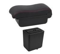 YUQUDGELKY Per Citroen Per Berlingo Bracciolo Parti Di Retrofit Auto Bracciolo Scatola Di Stoccaggio Caricatore USB Interfaccia(B2 Red Lin)