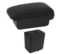 YUQUDGELKY Per Citroen Per Berlingo Bracciolo Parti Di Retrofit Auto Bracciolo Scatola Di Stoccaggio Caricatore USB Interfaccia(C1 Linea Rossa)