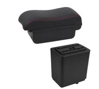YUQUDGELKY Per Citroën Per Berlingo Bracciolo Portaoggetti Centro Di Stivaggio Retrofit Dettagli Interni(Una linea rossa NON USB)