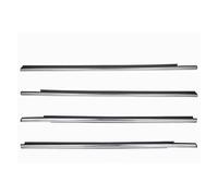 YUQUDGELKY Per Citroen Per Elysee 2014 2015 2016 4 Pezzi Guarnizione In Gomma Per Finestrino Esterno Auto Fascia Di Tenuta Accessori(Cromo)