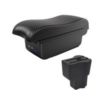 YUQUDGELKY Per Daihatsu Per Sirion Bracciolo Interno Console Centrale Scatola Di Archiviazione Accessori Parti(B1 Black red 30USB)