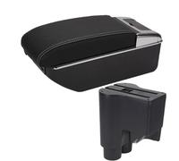 YUQUDGELKY Per Daihatsu Per Sirion Per Materia 2007-2015 Box Bracciolo Auto Scatola Di Archiviazione Centrale Braccio Di Contenimento(A3 Nero bianco 7USB)