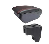 YUQUDGELKY Per Daihatsu Per Terios 2 Box Bracciolo Retrofit Interni Scatola Di Immagazzinamento Accessori Auto(H linea rossa 4USB)