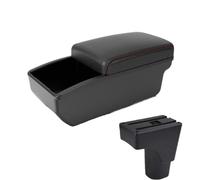 YUQUDGELKY Per Datsun GO Bracciolo Portaoggetti GO Plus Bracciolo Centrale Auto Universale Portaoggetti Accessori Modificazione Scatola Fazzoletti(B1 Red Storage box)