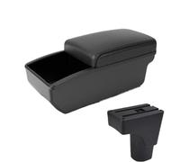 YUQUDGELKY Per Datsun GO Bracciolo Portaoggetti GO Plus Bracciolo Centrale Auto Universale Portaoggetti Accessori Modificazione Scatola Fazzoletti(B2 Black Storage box)