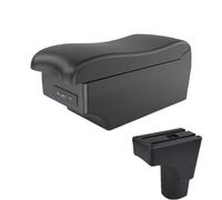YUQUDGELKY Per Datsun GO Per GO Plus Bracciolo Centrale Auto Universale Scatola Di Archiviazione Con Interfaccia USB Accessori Interni Auto(A2 Black line7 USB)