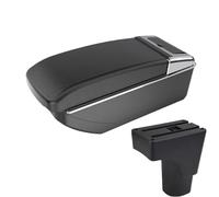 YUQUDGELKY Per Datsun GO Per GO Plus Universale Box Bracciolo Centrale Auto Portabicchieri(B2 linea nera SENZA USB)