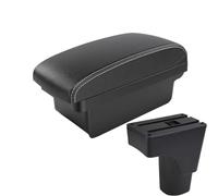 YUQUDGELKY Per Datsun GO Portabraccioli Per Datsun GO Plus Bracciolo Centrale Universale Per Auto Scatola Di Archiviazione Portabicchieri(A3 Black white NO USB)