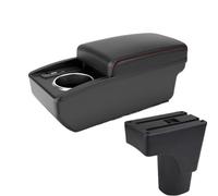 YUQUDGELKY Per Datsun Per GO Per GO Plus Universale Bracciolo Centrale Auto Scatola Ripiano Portabicchieri Interfaccia USB(B1 Red line 6 usb)
