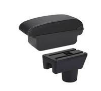 YUQUDGELKY Per Dodge Per Attitude Portabracciolo Portabracciolo Auto Scatola Di Archiviazione Dettagli Interni Accessori Auto(C3 Nero bianco SENZA USB)