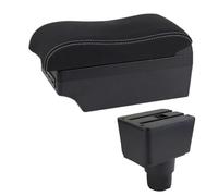 YUQUDGELKY Per F&ord Per Ecosport 2018 2019 2020 2021 Bracciolo Pelle Bracciolo Console Centrale Stoccaggio Interfaccia USB(E2 Linea Bianca)