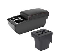 YUQUDGELKY Per F&ord Per Focus 2 Mk2 2005 2006 2007 2008 2009 2010 2011 Portabevande Vanosch Console Centrale Doppio Strato(A1 Nero rosso SENZA USB)