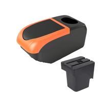 YUQUDGELKY Per F&ord Per Focus 2 Vanosch Bracciolo Per F&ord Per Focus Mk2 Accessori Auto Interni(B2 Orange frame 6USB)