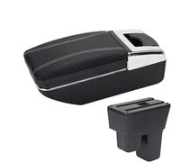 YUQUDGELKY Per Fit Per Jazz 2 2008 2009 2010 2011 2012 2013 Bracciolo Auto Scatola Di Immagazzinaggio Braccio Accessori Auto(Linea bianca A3 Nessuna USB)