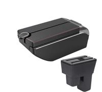 YUQUDGELKY Per Fit Per Jazz 2 2008 2009 2010 2011 2012 2013 Bracciolo Auto Scatola Di Immagazzinaggio Braccio Accessori Auto(B1 Red line 7 usb)