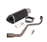 YUQUDGELKY Per GROM MSX125 MSX-125 MSX 125 SF 2013-2021 Sistema Di Scarico Per Moto Escape Raccordo Anteriore Con Silenziatore DB Killer(Style m)