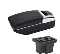 YUQUDGELKY Per Kia Per Cerato Per Forte K3 Box Bracciolo Contenitore Centrale Box Immagazzinaggio Contenuto Box Bracciolo Con USB Interno Auto(Linea nera A2 Nessuna USB)