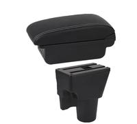 YUQUDGELKY Per Kia Per Picanto Box Bracciolo Per Picanto Per 3X-Line Scatola Bracciolo Ricambi Interni Retrofit Accessori Auto(B3 Nero bianco 3USB)