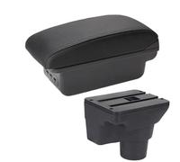 YUQUDGELKY Per Kia Per Rio 4 Bracciolo Per Kia Per Rio X Per X-Line Portabracciolo Auto Russi 2016 2017 2018 2019 2020 2021(B2 linea nera 3USB)