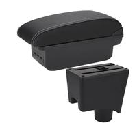 YUQUDGELKY Per Lada Per LARGUS Box Bracciolo Auto Scatola Di Archiviazione Accessori Auto Dettagli Interni(B3 Nero bianco 3USB)