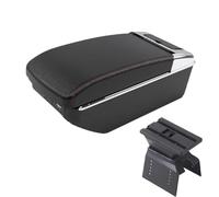 YUQUDGELKY Per Lada Per Vesta Portabracciolo Per Vesta SW SW Per CROSS SPORT Auto Bracciolo Scatola Bracciolo Centrale(A1 Nero rosso 7USB)