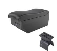 YUQUDGELKY Per Lada Per Vesta SW Cross Sport Bracciolo Console Centrale Scatola Di Immagazzinamento Con Interfaccia USB Portabicchieri(A3 Nero bianco 7USB)