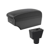 YUQUDGELKY Per LADA Per XRAY Scatola Bracciolo Auto Scatola Centrale Ritocco Interno Con USB Accessori Auto(A3 Nero bianco 7USB)