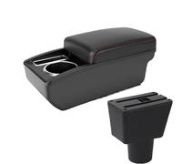YUQUDGELKY Per Lada Per Xray Scatola Bracciolo Scatola Di Stivaggio Bracciolo Centrale Auto Universale Con Interfaccia Di Ricarica USB(A1 Nero rosso SENZA USB)