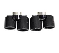 YUQUDGELKY Per Land Rover Per Defender 90 110 2020-2024 Terminale Di Scarico In Acciaio Inox 304 Silenziatore Quadrato Kane Nero Ugello Di Scarico(Trama in fibra di carbonio,3.0T)