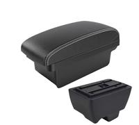 YUQUDGELKY Per Mahindra Per Bolero Portabraccio Auto Universale Console Centrale Box Di Ricarica Accessori Modifica Portabicchieri(A3 Black white NO USB)
