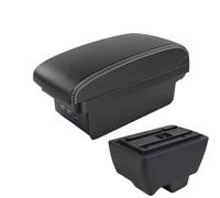 YUQUDGELKY Per Mahindra Per Bolero Portabraccio Auto Universale Console Centrale Box Di Ricarica Accessori Modifica Portabicchieri(B3 Nero bianco 3USB)