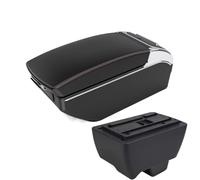 YUQUDGELKY Per Mahindra Per Bolero Portabracciolo Universale Scatola Di Immagazzinamento Del Bracciolo Centrale Per Auto Portabicchieri Posacenere(Black red 7 USB)
