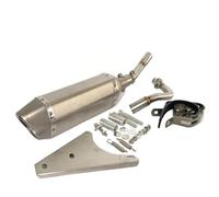 YUQUDGELKY Per Malaguti Per Centro 50 AIR 4T 2008-2011 Impianto Di Scarico Completo Da 38 Mm Per Moto Marmitta A Gomito Tubo Di Scarico Per Moto(Titanio)