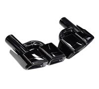 YUQUDGELKY Per Mercedes Per Benz Classe E W212 Classe C W204 Terminale Di Scarico AMG 63 Ugello Silenziatore Quadrato Nero In Acciaio Inox A Quattro Uscite(NERO,H-type)