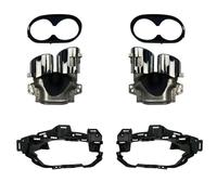 YUQUDGELKY Per Mercedes Per Benz GLB X247 GLB220 250 GLB35 GLB45 AMG Refitting 2020+ Terminali Di Scarico Per Paraurti Posteriore Auto Marmitta Turbo Uscite Tubi(Argento B)