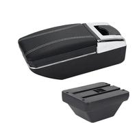 YUQUDGELKY Per MG Per ZS Bracciolo Auto Scatola Portogiochi Centrale Accessori Auto Interno Kit Retrofit Con USB E Portabicchieri(Linea bianca A3 Nessuna USB)
