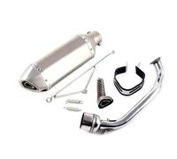 YUQUDGELKY Per Motori Per GY6 125 150cc 157QMJ 157qmj Silenziatore Di Scarico Per Moto E Scooter In Acciaio Inox Accessori Di Modifica(Stile B)