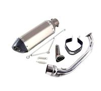YUQUDGELKY Per Motori Per GY6 125 150cc 157QMJ 157qmj Silenziatore Di Scarico Per Moto E Scooter In Acciaio Inox Accessori Di Modifica(Style C)