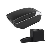 YUQUDGELKY Per N&issan Per DATSUN MIDO NODO Bracciolo Auto Scatola Di Archiviazione Interno Accessori Retrofit(Black white 7 USB)