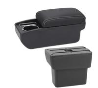 YUQUDGELKY Per N&issan Per Note E-Power 2016 2017-2022 Box Bracciolo Auto Scatola Di Stoccaggio Centrale Accessori Auto Per Interni Retrofit(C3 Nero bianco SENZA USB)