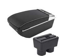 YUQUDGELKY Per N&issan Per Tiida C11 Per Latio Per Sylphy Bracciolo Centrale Auto Scatola Di Archiviazione Centrale Interna Accessori Auto(A3 Nero bianco 7USB)