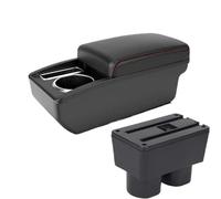 YUQUDGELKY Per N&issan Per Tiida C11 Per Tiida Per Latio Per Sylphy Scatola Di Archiviazione Centrale Interni(A1 Nero rosso SENZA USB)