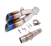 YUQUDGELKY Per NC700 NC700X NC700S NC750 NC750X NC750S 2012 2013 2014 2015-2021 2022 2023 Terminale Di Scarico Centrale Con Doppio Foro(Style D)