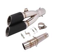 YUQUDGELKY Per NC700 NC700X NC700S NC750 NC750X NC750S 2012 2013 2014 2015-2021 2022 2023 Terminale Di Scarico Centrale Con Doppio Foro(Stile B)